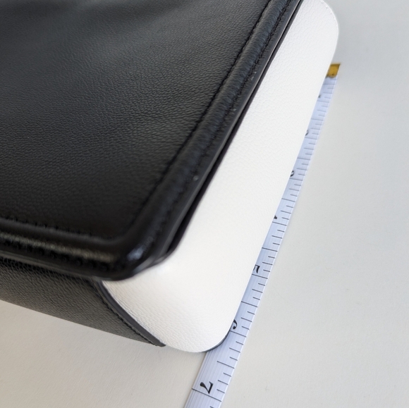 Kate Spade Patterson Drive Medium Maisie Convertible Crossbody Handbag Blk Ivory - Picture 12 of 16